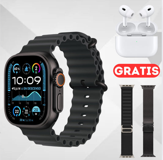 SmartwatchX PRO + AURICULARES GRATIS + 2 CORREAS EXTRA