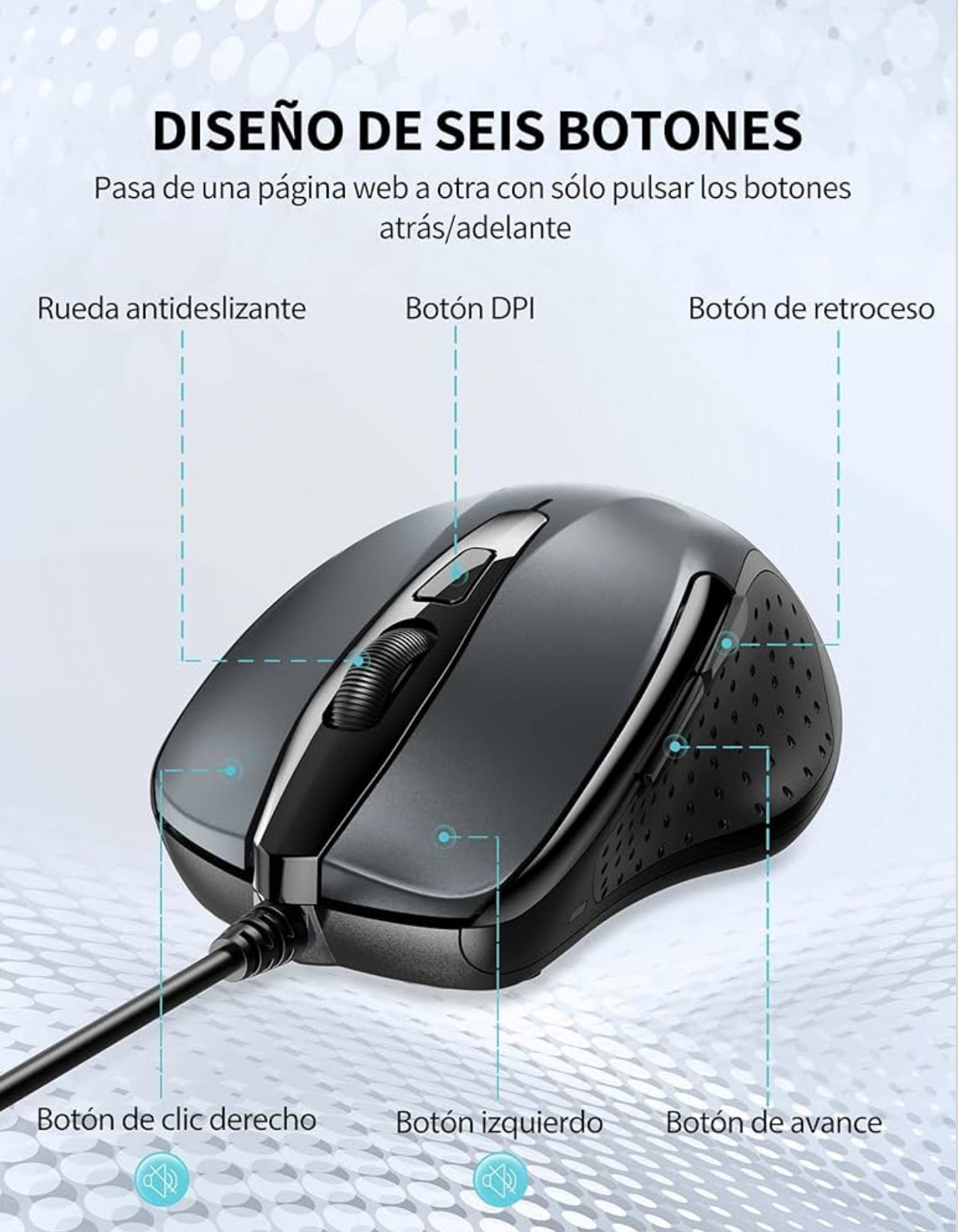 Tecknet Ratón Silencioso