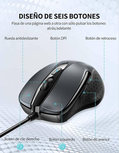 Tecknet Ratón Silencioso